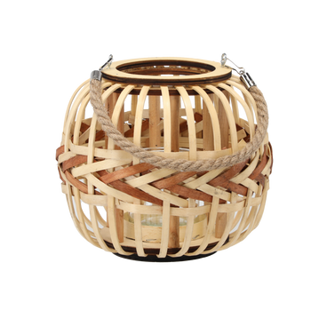 DREVENÝ LAMPIÓN H 20 CM KOLATÝ *3315