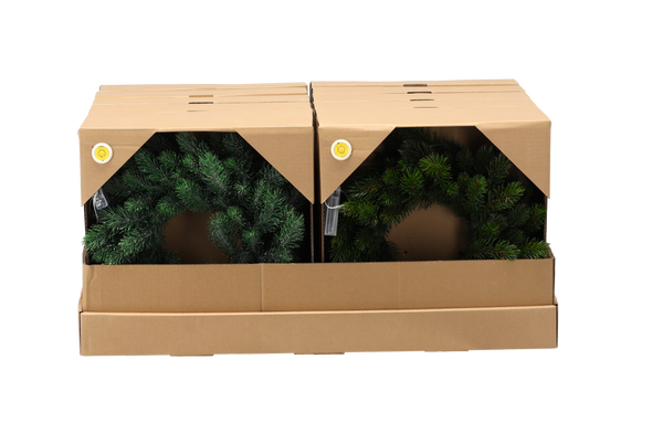 Vianočný veniec z borovice 35 cm LED MIX VZOROV disp=12ks pal=36ks *2015