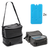 TORBA TERMICZNA 26,7 x 17,8 x 28 CM 13L SZARA Z DWOMA WKŁADAMI CHŁODZĄCYMI *9257