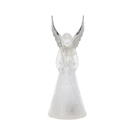 CHRISTMAS DECORATION - SMALL LED PLASTIC ANGEL 4 x 4 x 11 CM ASSORTED DESIGNS disp=12pcs