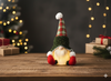CHRISTMAS GNOME SITTING GREEN 22 X 17 X 34 CM