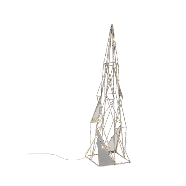 Vianočná ozdoba - LED stromček 40 cm geometrický *6307