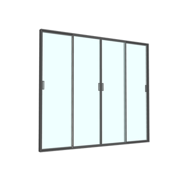 GLASS DOOR 3X3 M FOR PERGOLA 3X3 M