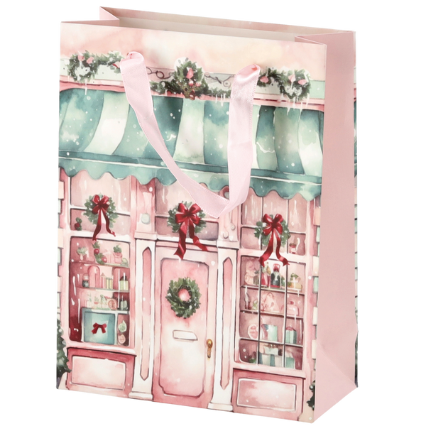 PŘÍLEŽITOSTNÁ TAŠKA BOŽÍ NAROZENÍ. DOMKOVÉ 18 x 24 x 8 CM balení=12ks *0696