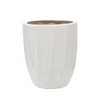 OSŁONKA CERAMICZNA NA DONICZKĘ 30 x 30 x 36 CM BIAŁY POŁYSK *3659