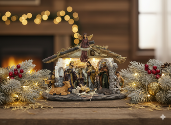 CHRISTMAS CRIB LED 55 x 28 x 12.5 CM