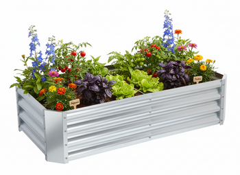 GRZĄDKA WARZYWNO-KWIATOWA 120 X 60 X 30 CM PROSTOKĄTNA OCYNK