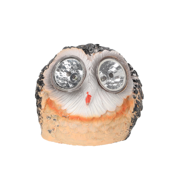 SOLAR LAMP OWL 11.5x10x11.2 CM, disp.12pcs