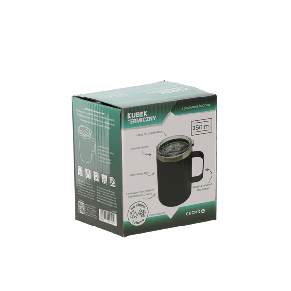 CUP TERMIC CU MÂNER 350 ML ALBASTRU *4019