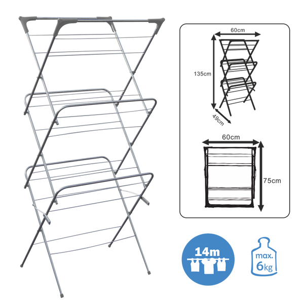 CLOTHES DRYER "CAMILLA" 62.5 X 51 HEIGHT 136.5 CM