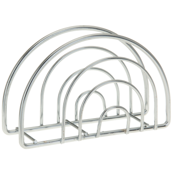 SEMICIRCULAR CHROME NAPKIN HOLDER