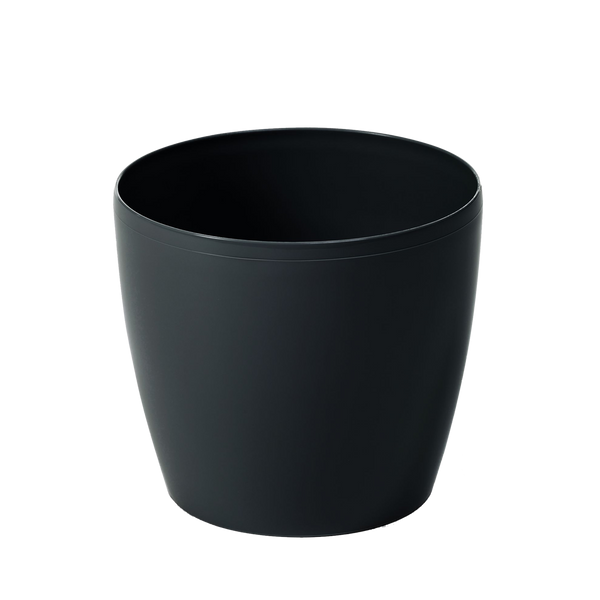 MAGNOLIA POT COVER 180 MM BLACK