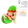 INFLATABLE ELF FOR WINDOW LED 90 CM