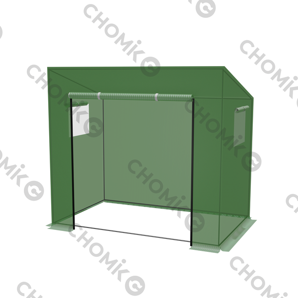 SZKLARNIA NA POMIDORY ZIELONA 200 x 77 x 168/146 cm *5507