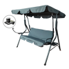 GARDEN SWING 170 X 110 X 153 CM ANTHRACITE WITHOUT ROOF WITH CUP HOLDERS
