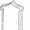 PERGOLA OGRODOWA 173 x 51 x 260 CM ANTYCZNY BRĄZ *1449