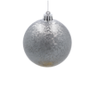 SET OF 6 ORNAMENTS 8 CM CHAMPAGNE/GRAY/WHITE