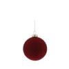 SET OF 7 CHRISTMAS TREE DECORATIONS DARK RED 29 x 29 x 9,5 CM