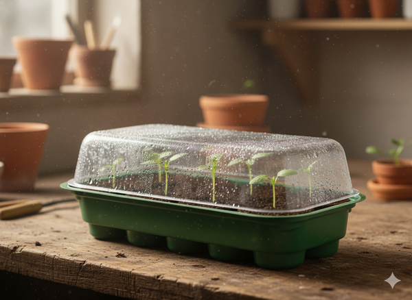 SET PENTRU GERMINARE (MINI SERĂ + 10 DISCURI DIN TURBĂ)