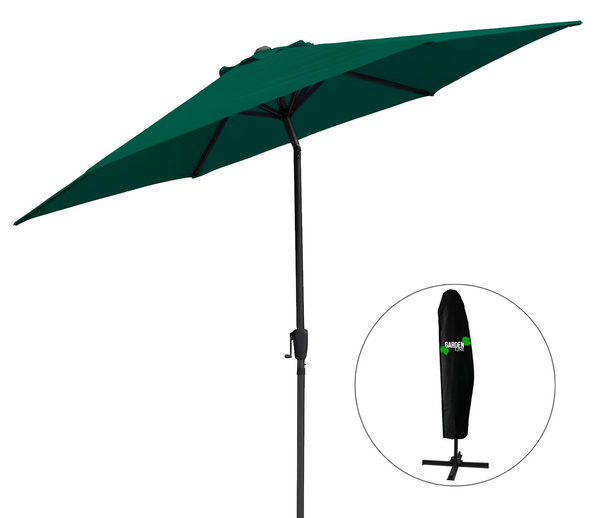 UMBRA DE GRADINI 3 M VERDE CU HUSA *2569