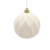 SET OF 6 ORNAMENTS 8 CM CHAMPAGNE/GRAY/WHITE