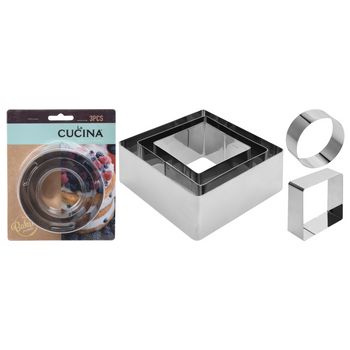 KPL. 3 BAKING FORMS *7370*