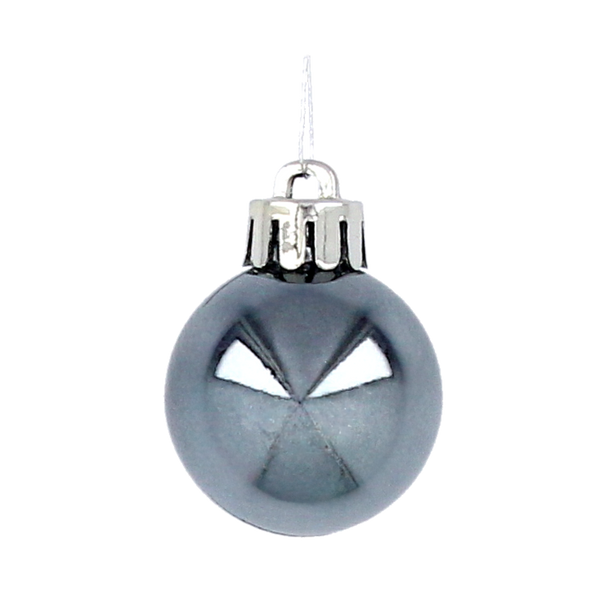 SET OF 60 CHRISTMAS ORNAMENTS OLIVE/COPPER/GRAPHITE MIX DESIGNS