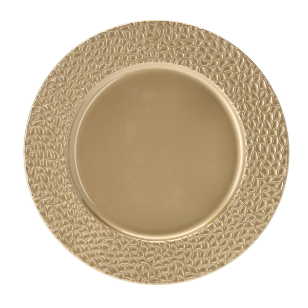 PLATE 33 x 33 x 2 CM GOLD
