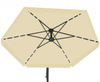 GARDEN UMBRELLA 3 M BEIGE "BANANA" WITH COVER WITH LED