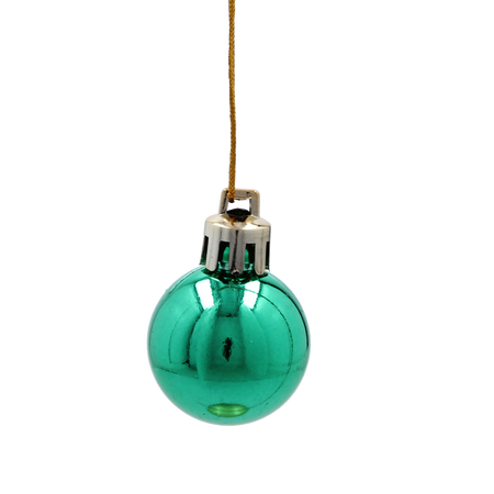 SET OF 72 CHRISTMAS BAUBLES MIX OF COLORS 3 CM