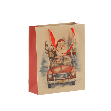 CHRISTMAS GIFT BAG SANTA CLAUS 26 x 32 x 10 CM