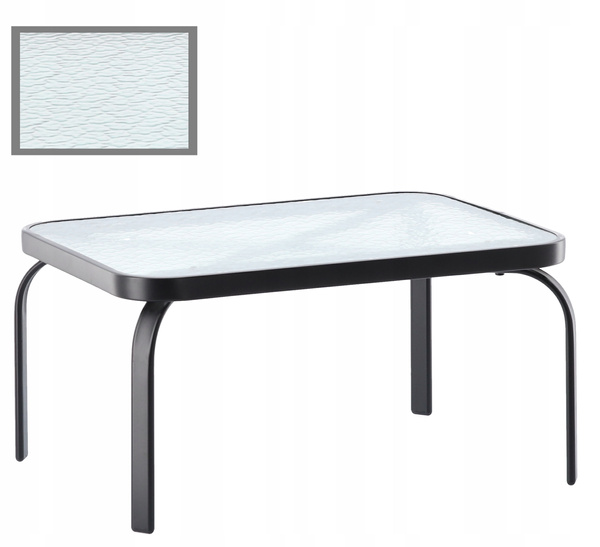 GARDEN FURNITURE SET WITH TABLE - GREY