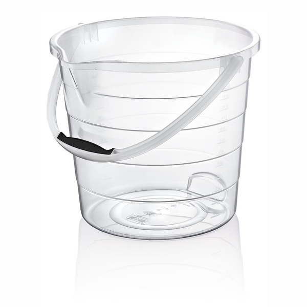 CUB GEN TRANSPARENT CU ÎMPĂRȚIREA 15L *3088