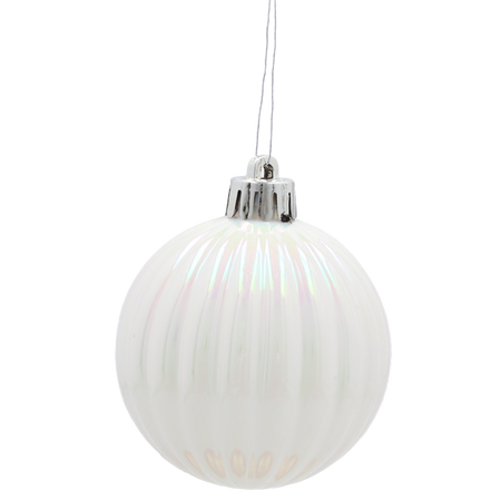 KPL. 16 BOMBEK 6 CM SILVER / WHITE *3726