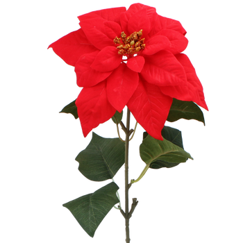ARTIFICIAL FLOWER - POINSETTIA 72 CM RED