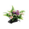 BUNCH CH-31 (WIDTH 55 CM, HEIGHT 40 CM) ROSES WITH LILY MIX COLOR