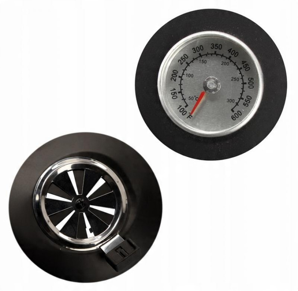 GRILL WĘGLOWY KULISTY Z POKRYWĄ, POPIELNIKIEM I KÓŁKAMI 66 x 57 x 85 CM *5313