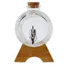 1,5 L GLASS BRREL ON A WOODEN STAND