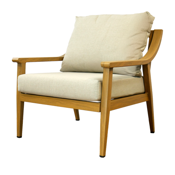 ZESTAW MEBLI ALUMINIOWYCH "NIKOZJA" (3 OS. SOFA + 2 FOTELE + STOLIK) BEŻOWY + BEŻOWE PODUSZKI *9552