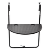HANGING BALCONY FOLDING TABLE 60 x 64 x 73-78.5 -83.5 BLACK *1022