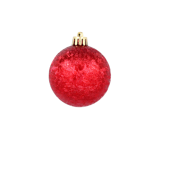 KPL. 6 BOMBEK 6 CM ČERVENÝ/ZLATÝ/SEDA MIX VZORŮ (TUBA) *2983