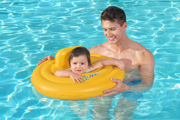 Swim Safe™ 27"/69cm Wondersplash Round 3-Ring Baby Boat