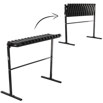 BANCĂ PLIANTĂ LUNGIME 86 CM CU PICIOR - NEAGRĂ *8305