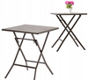 FOLDING CAMPING TABLE 61.5 X 61.5 X 73 CM BROWN