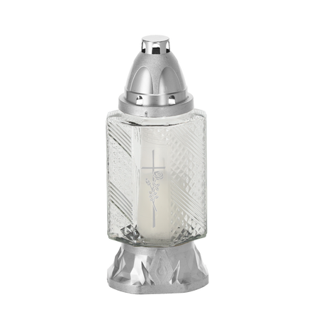 ZNICZ 24CM/28H 563NA6984 STRIEBORNÝ OPAK=*0984
