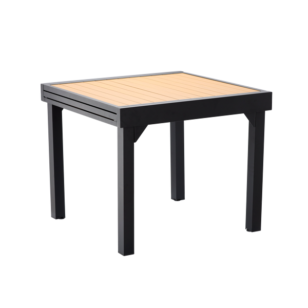 STÓŁ ALUMINIOWY ROZKŁADANY "ALEX" 90/180 x 90 x 75,5 CM *0381