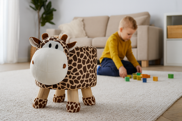 POUFF GIRAFFE 28 x 25 CM