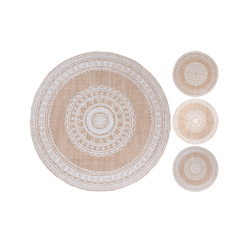 JUTE TABLE MAT 38CM *2528*