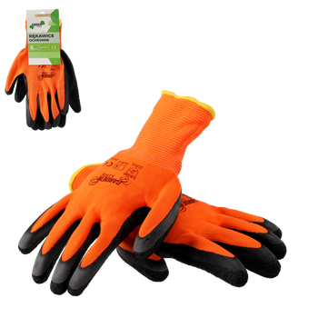 Mănuși de protecție "9" tricotate din poliester acoperite cu latex ambalaj=12 *1217