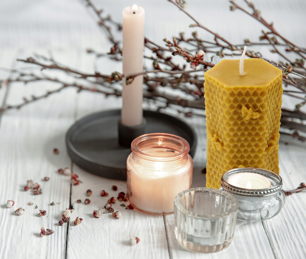 SILICONE MOULD FOR HONEYCOMB CANDLES WITH BEE